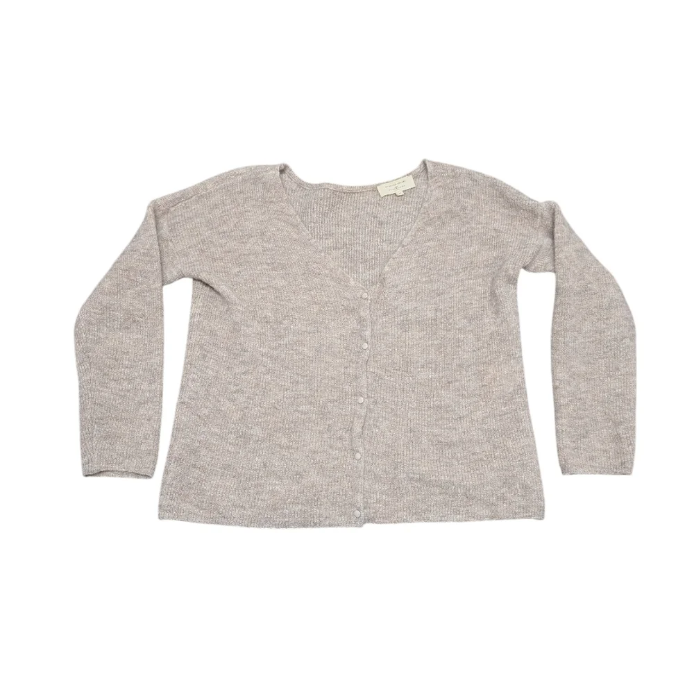 La Mailee Sezane Paris Knit Mohair Alpaca V-Neck Cardigan (Women's Medium) - Picture 2 of 9
